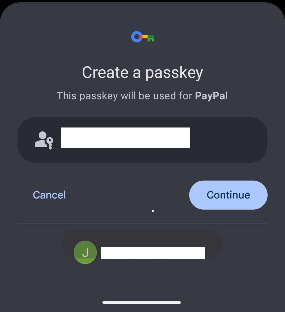 Create Passkey