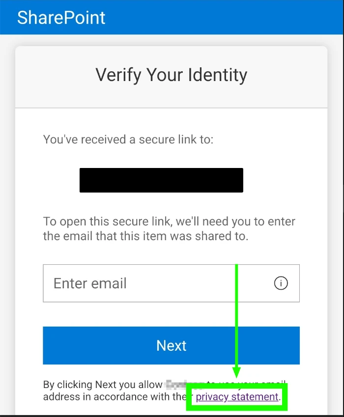 SharePoint Invite Link